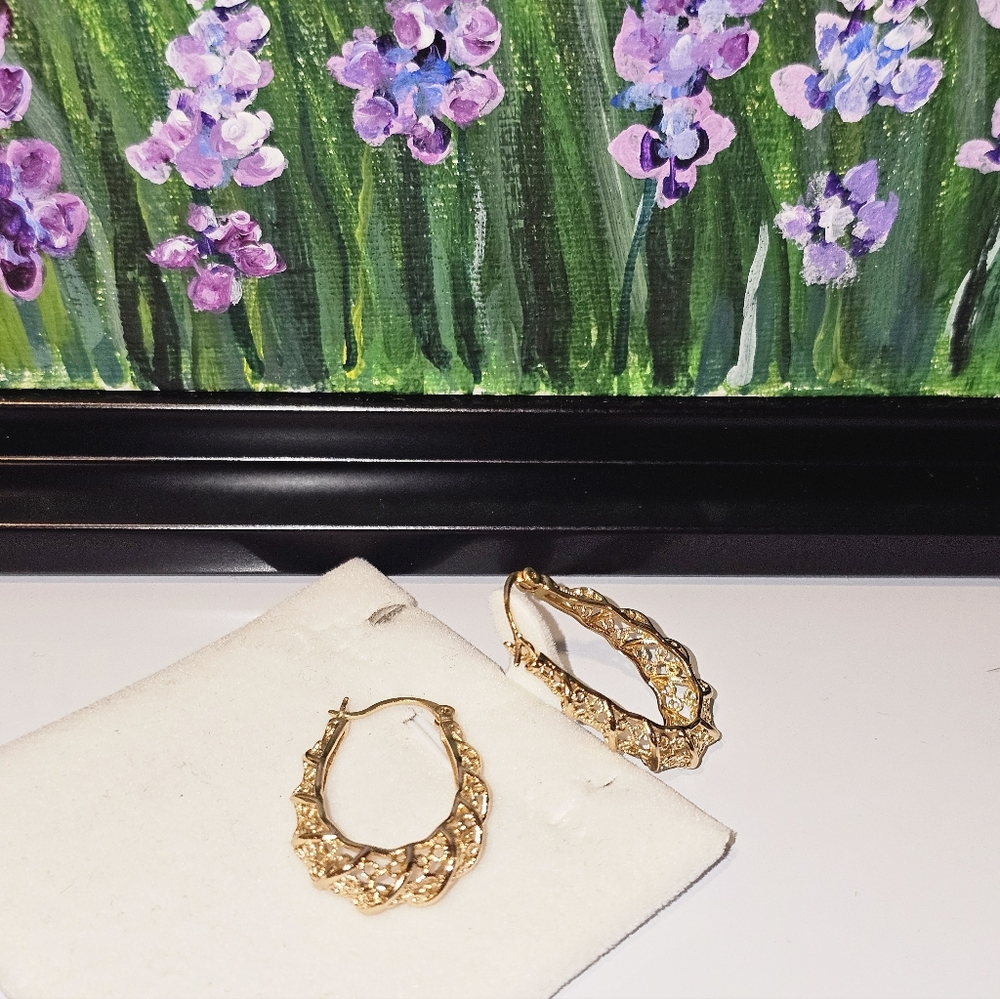 Elegant Gold Hoop Earrings